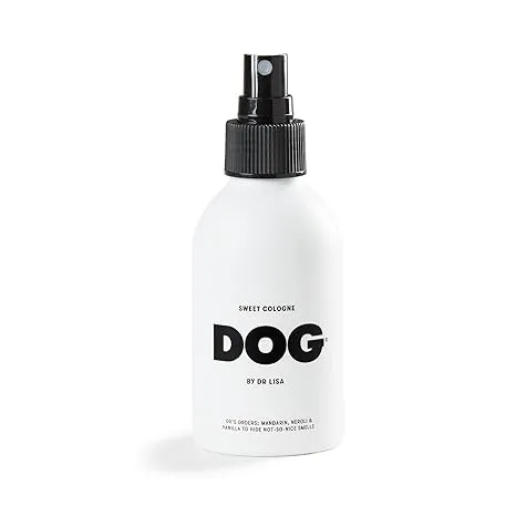 DOG by Dr Lisa - Sweet Cologne - With Mandarin, Neroli & Vanilla - Natural Dog Perfume - Pet Deodorant Spray - Plant-Based Essential Oils - Vegan - 4.2oz