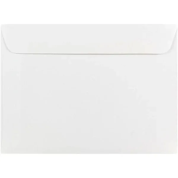 Jam Paper 5 1/2 x 7 1/2 Booklet Envelopes - White - 50/Pack