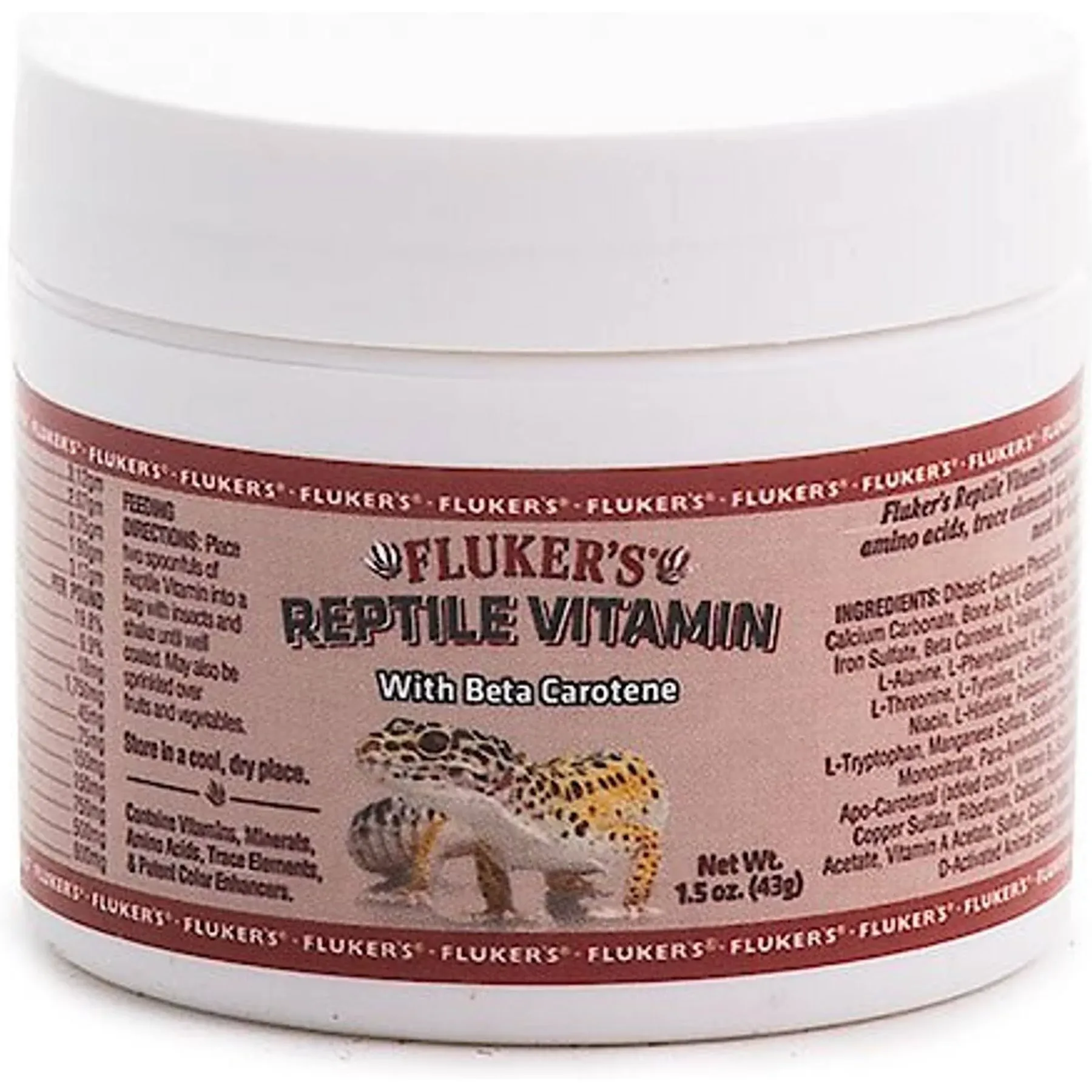 Fluker's Repta Vitamin, Reptile Supplement With Beta Carotene, 1.5 oz