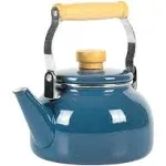 Mr. Coffee 1.5 qt. Quentin Tea Kettle with Fold Down Handle Blue