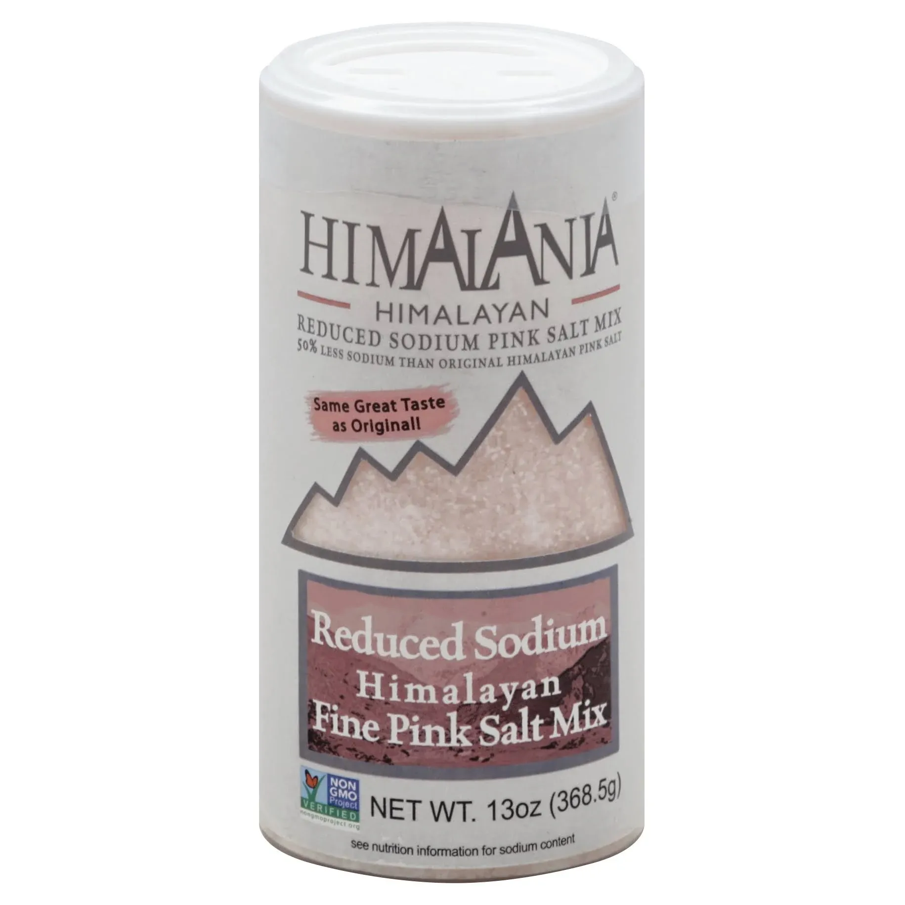 Natierra Himalania Reduced Sodium Himalayan Fine Pink Salt Mix Shaker | Unrefine