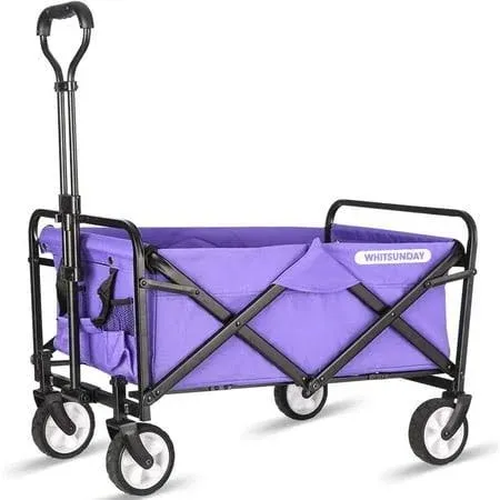 WHITSUNDAY Collapsible Folding Garden Outdoor Park Utility Wagon Picnic Camping