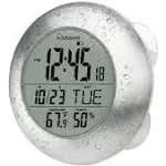 Kadams Bathroom Shower Digital Wall Clock - Kitchen Clock - Water Resistant Time