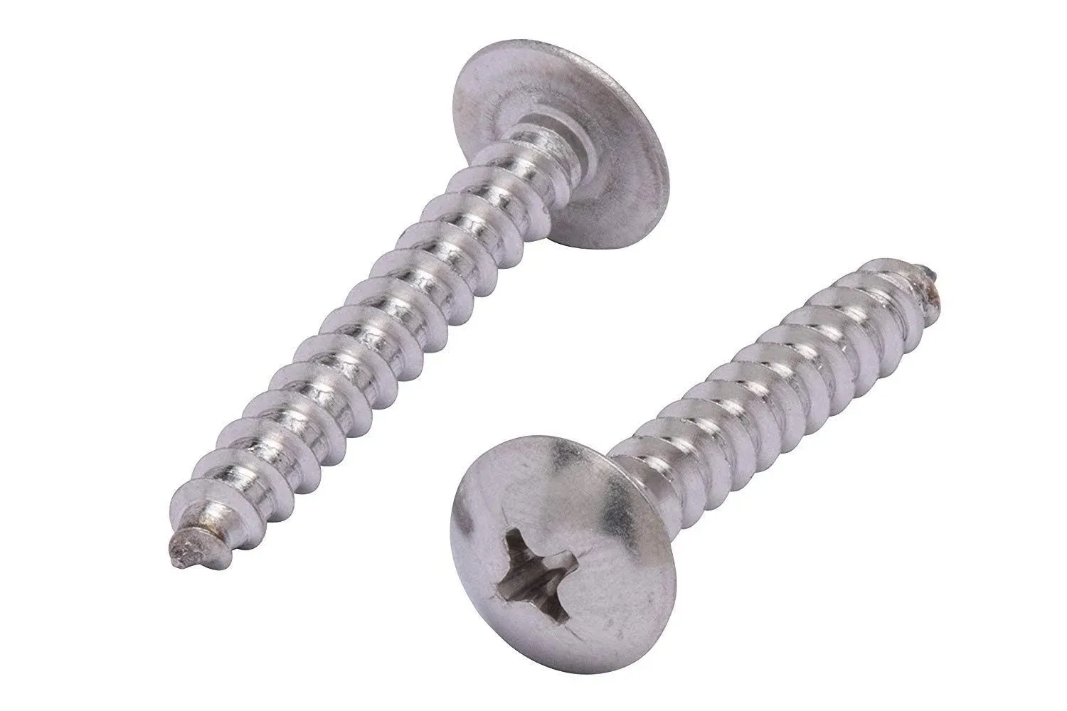 #4 X 1/2" Stainless Truss Head Phillips Wood Screw (100pc) 18-8 (304) Stainless Steel Screws by Bolt Dropper, ssd Screws