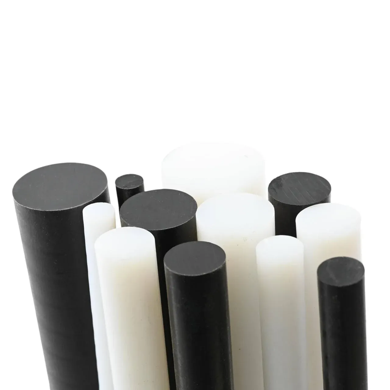 BuyPlastic White UHMW Plastic Rod 3/8&#034; Diameter x 4 ft. Nominal Length