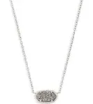 Kendra Scott Elisa Gold Pendant Necklace - Platinum Drusy