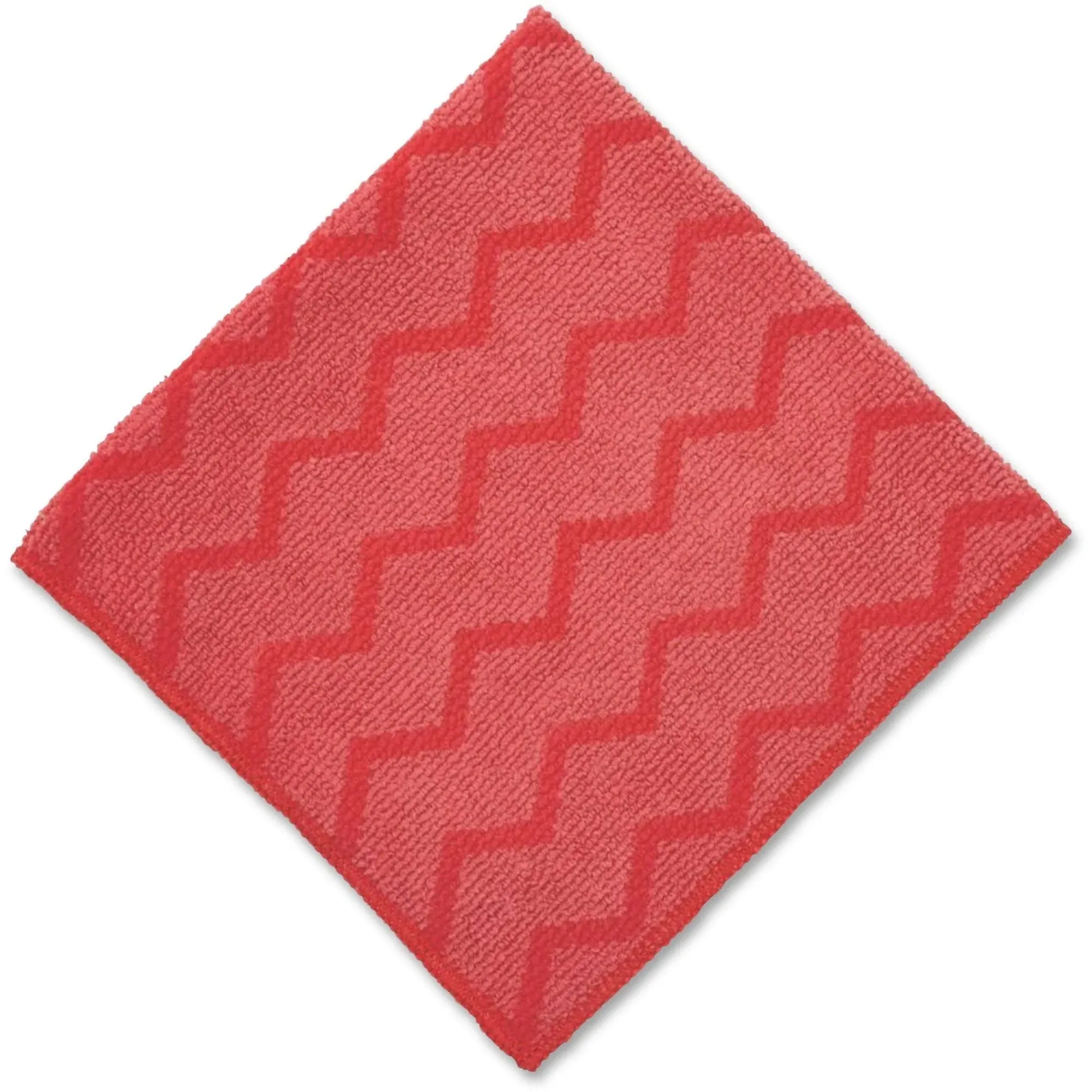 Rubbermaid Commercial HYGEN Microfiber Cleaning Cloths, 12 x 12, Red