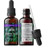 FLORIDA HERBS Lemon Balm Tincture - Organic Lemons Drops - Dried Lemon Balm M...