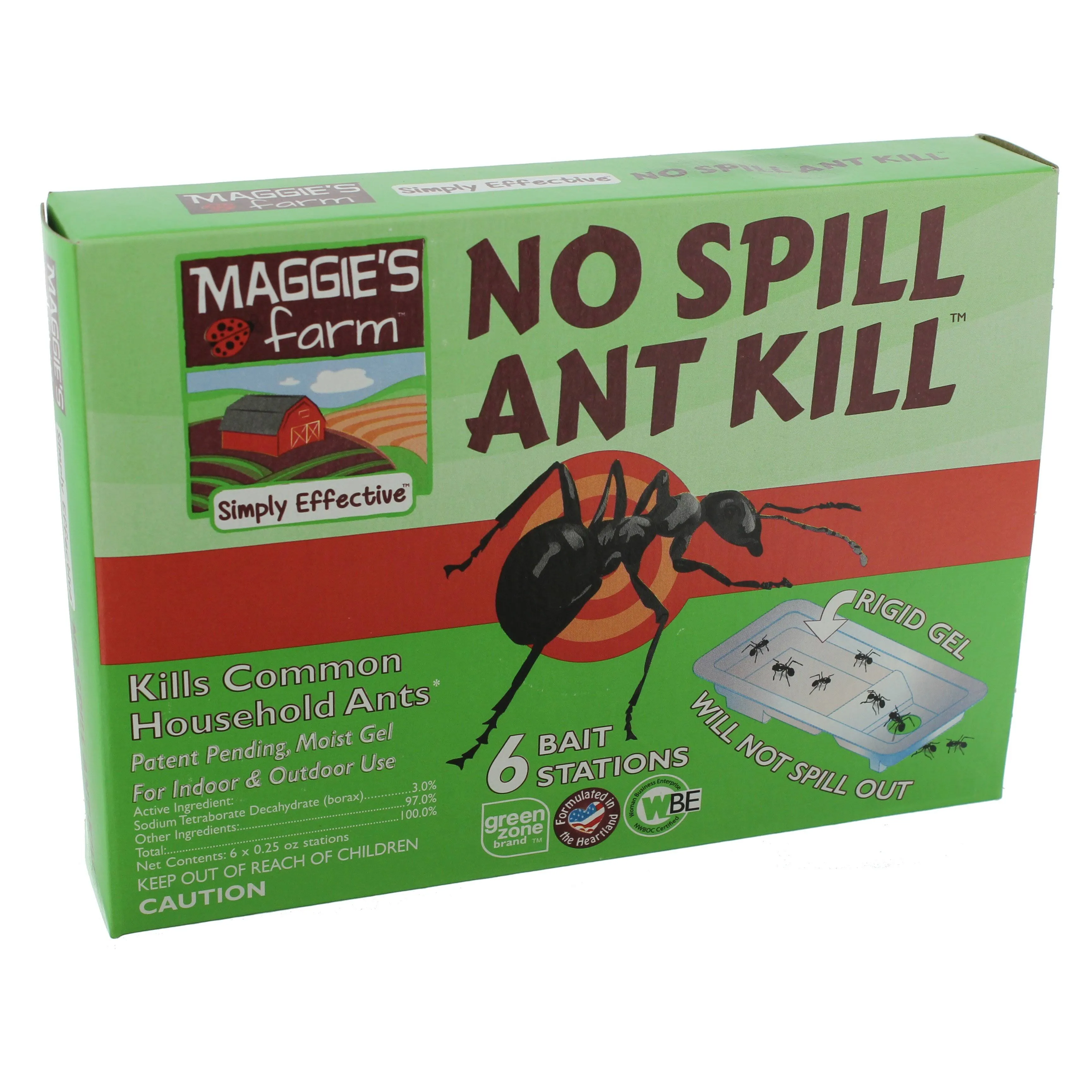 Maggies Farm No Spill Ant Kill - 6 bait stations