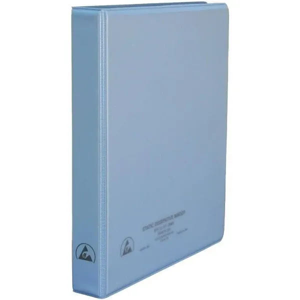 Desco Blue ESD / Anti-Static Binder - 10.3 in Length - 1 in Wide - 0.016 in Thick - 07431 [PRICE is per EACH]