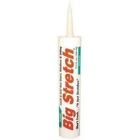 Sashco 10002 100 Percent Acrylic Latex Big Stretch High Performance Caulk, 10.5oz ...