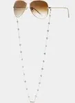 Mermaid Coin Pearls Glasses Chain Necklace In Gold-plated