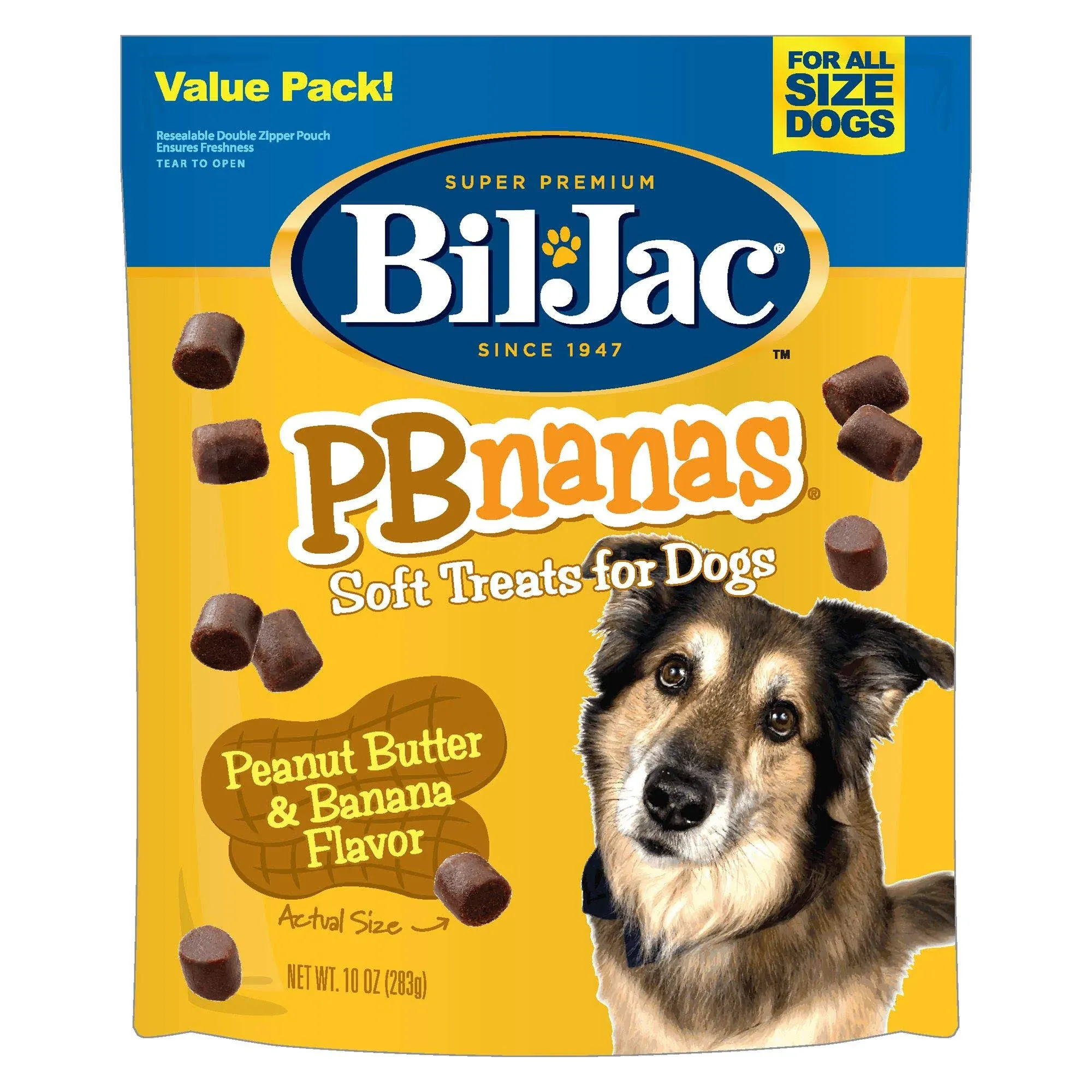 Bil-Jac PBnanas Soft Dog Treats 10 oz