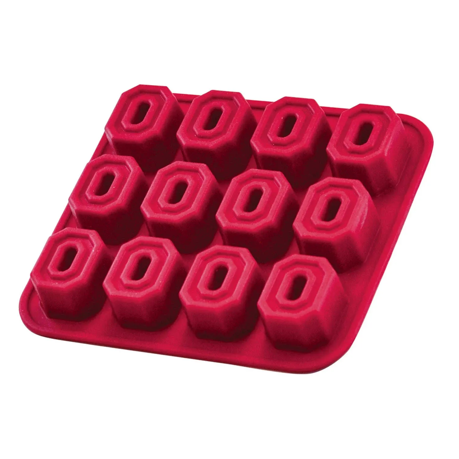 Ohio State Buckeyes Silicone Ice Cube Tray Food Grade Team Color Mold