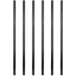 Geilspace 6 Pack 1/2”c42” Per- Cut Black Metal Pipe 