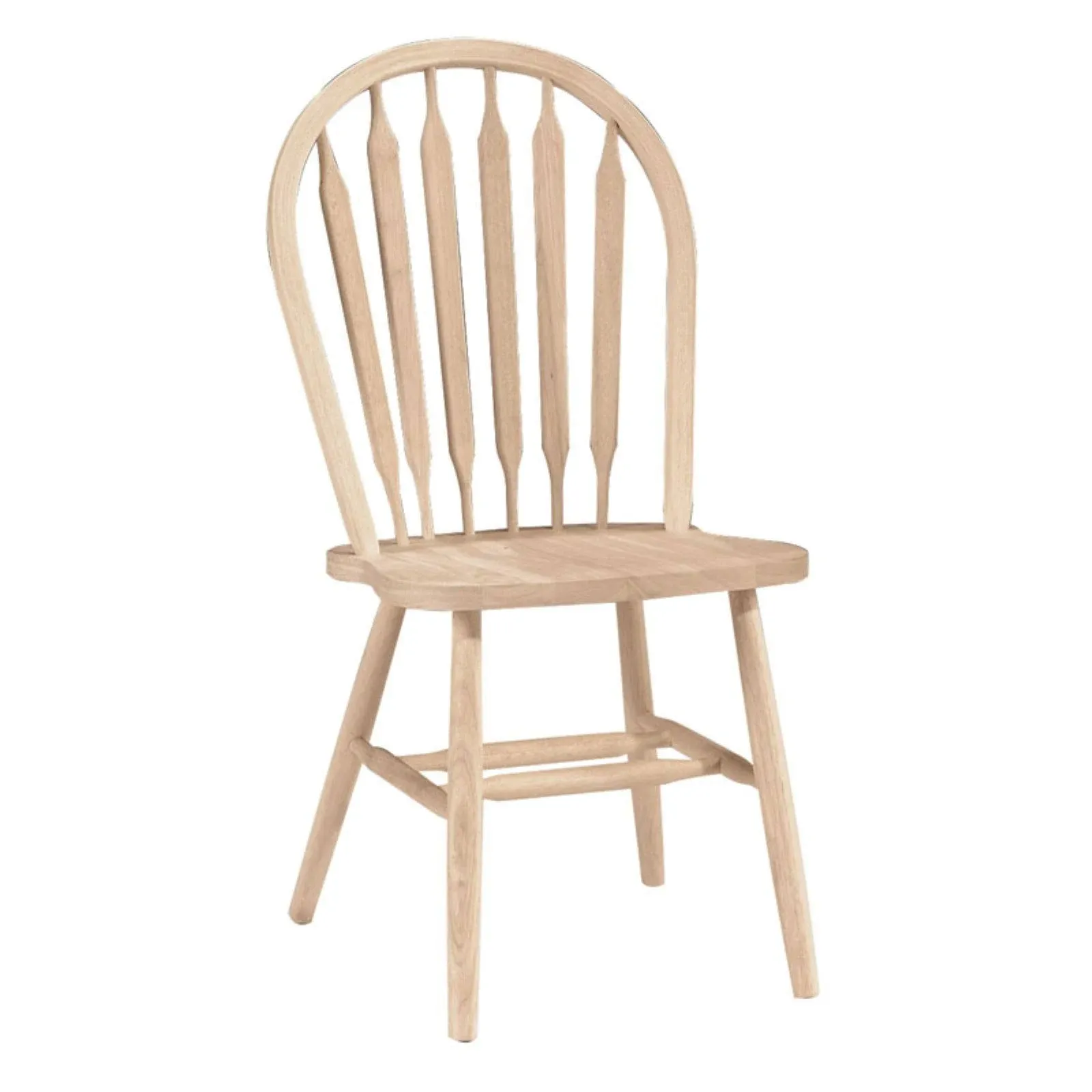 International Concepts Windsor Arrowback Chair - Plain Legs, Unfinished