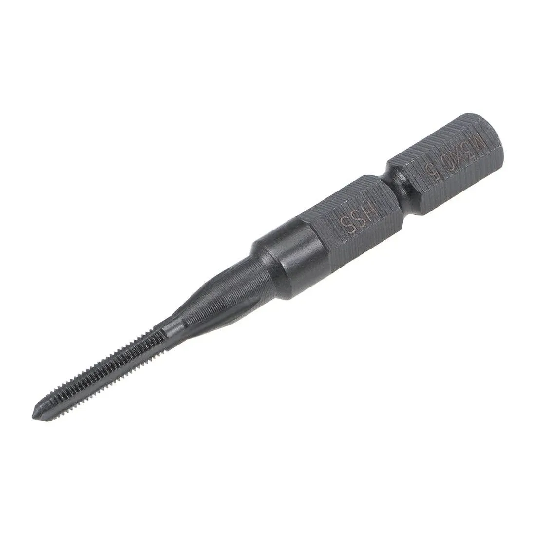 Uxcell Metric Machine Tap M3 Thread 0.5 Pitch H2 3 Flutes Hex Shank High Speed Steel | Harfington