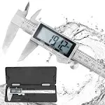 LOUISWARE Digital Caliper, IP54 Waterproof Stainless Steel Caliper Measuring Tool, Vernier Caliper with Huge LCD Screen, Auto - Off Featur GOSCIEN