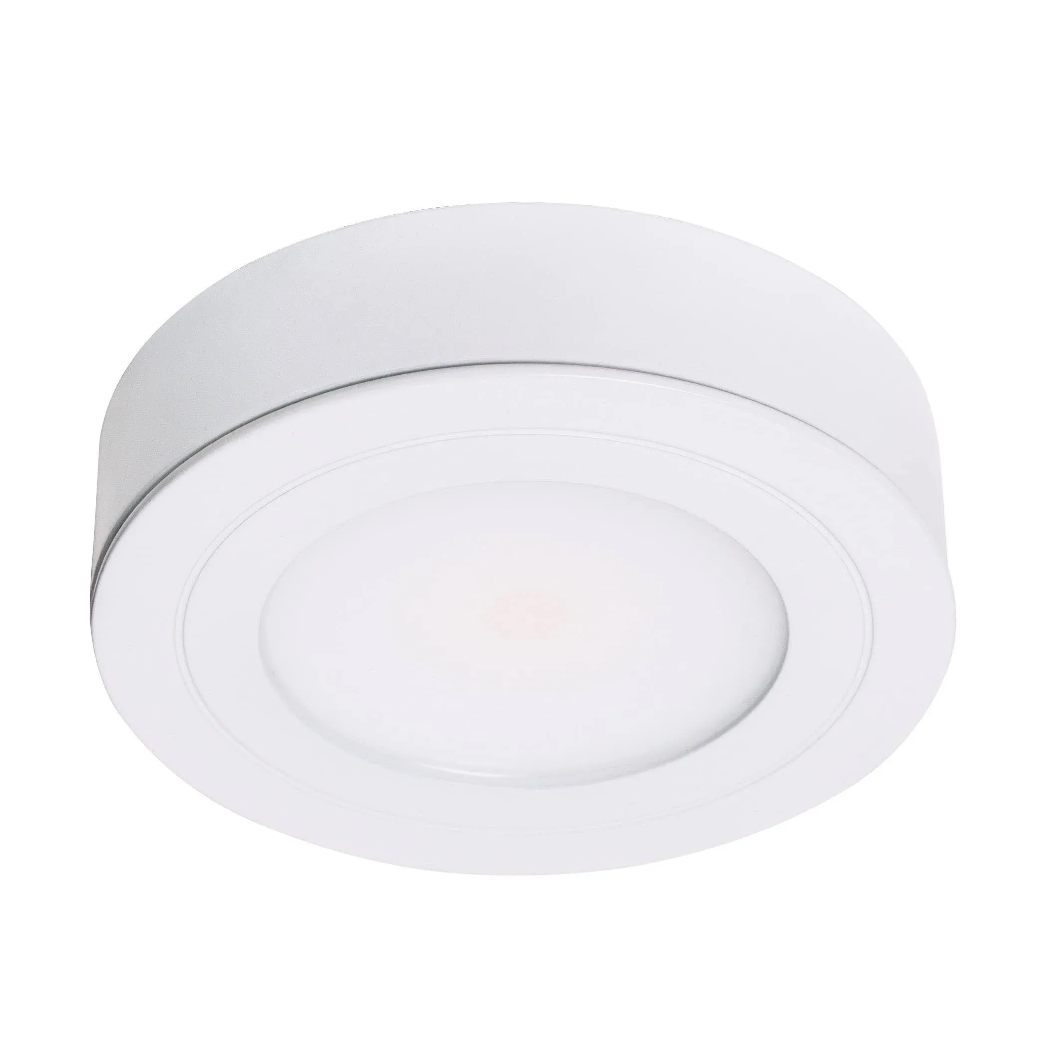 Armacost Lighting 213412 PureVue Dimmable Soft White LED Puck Light Matte White Finish