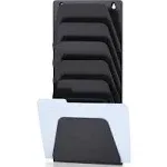 Officemate Oic 7 Compartment Wall File Holder- 7 Compartment(s)- 22.4in Height X 9.5in Width X 2.9in Depth- Wall Mountable- Black- Plastic- 7/each Lowes.com