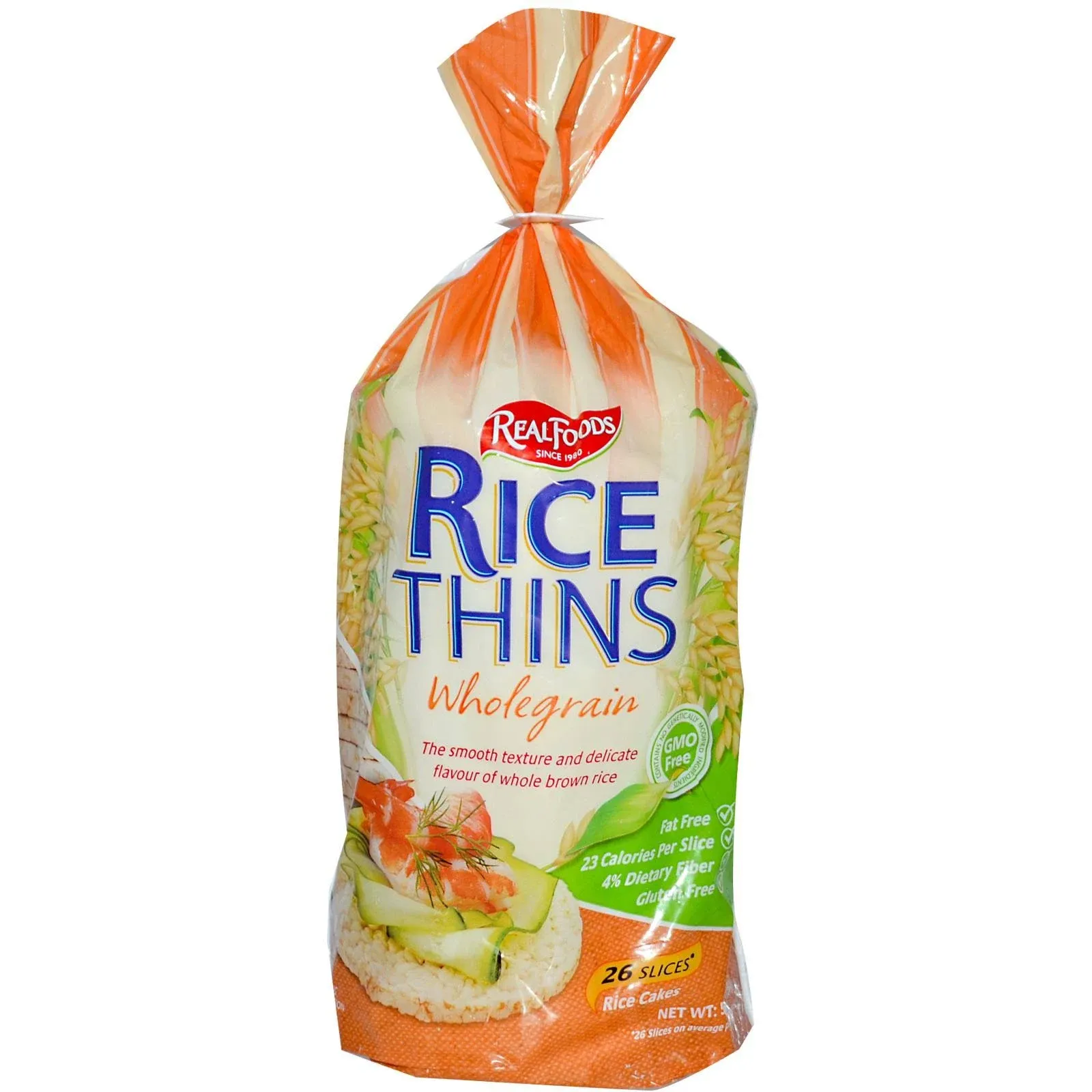 Real Foods Wholegrain Rice Thins - 26 count, 5.3 oz bag