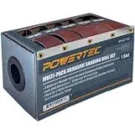 POWERTEC 4RA2100 Boxed Abrasive Sanding Rolls for Automotive/Woodworking | Sandpaper Dispenser Box with 5 Rolls for Sanding – Includes Assorted Grits 150/240/ 320/400/ 600