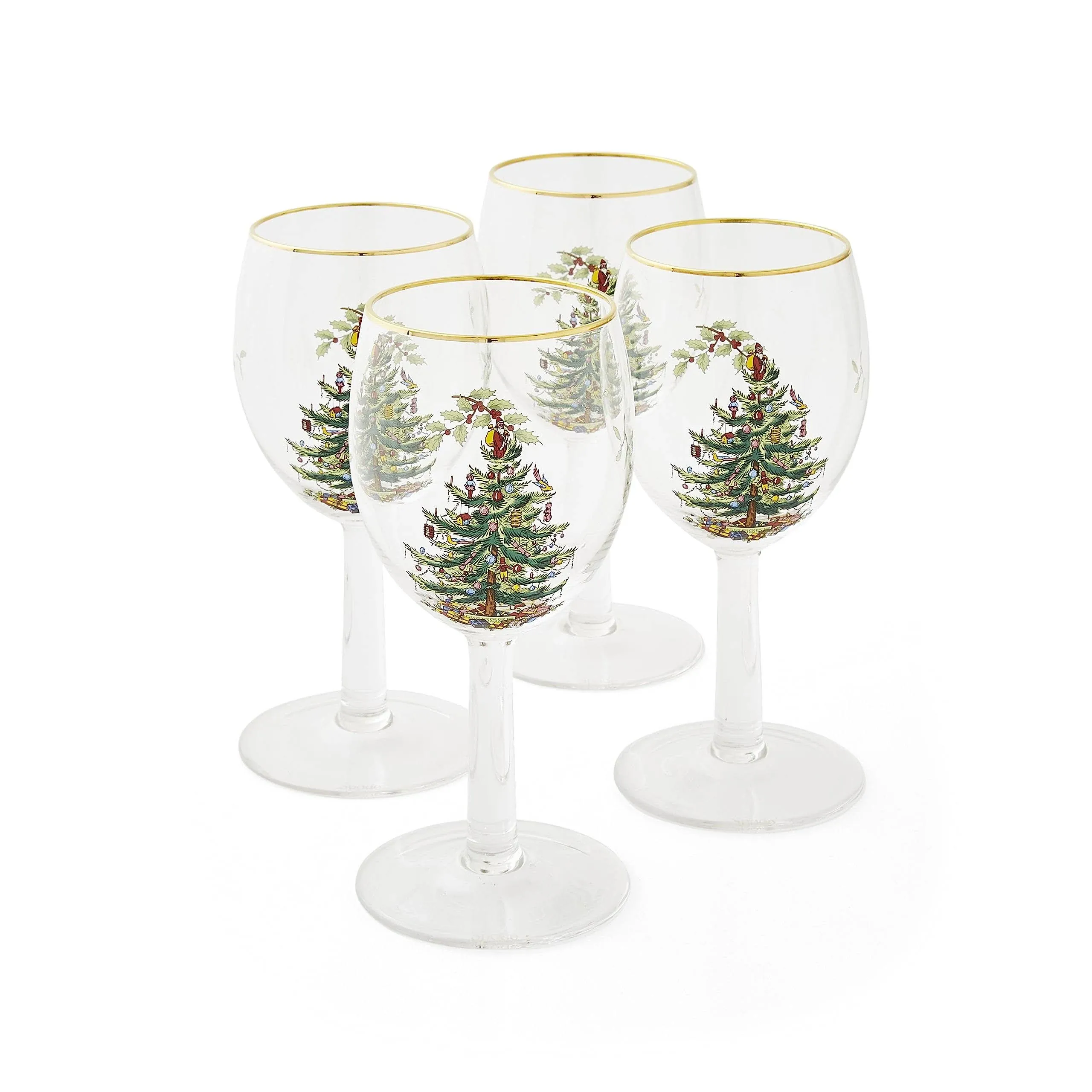 Spode Christmas Tree Wine Glasses (Set of 8)