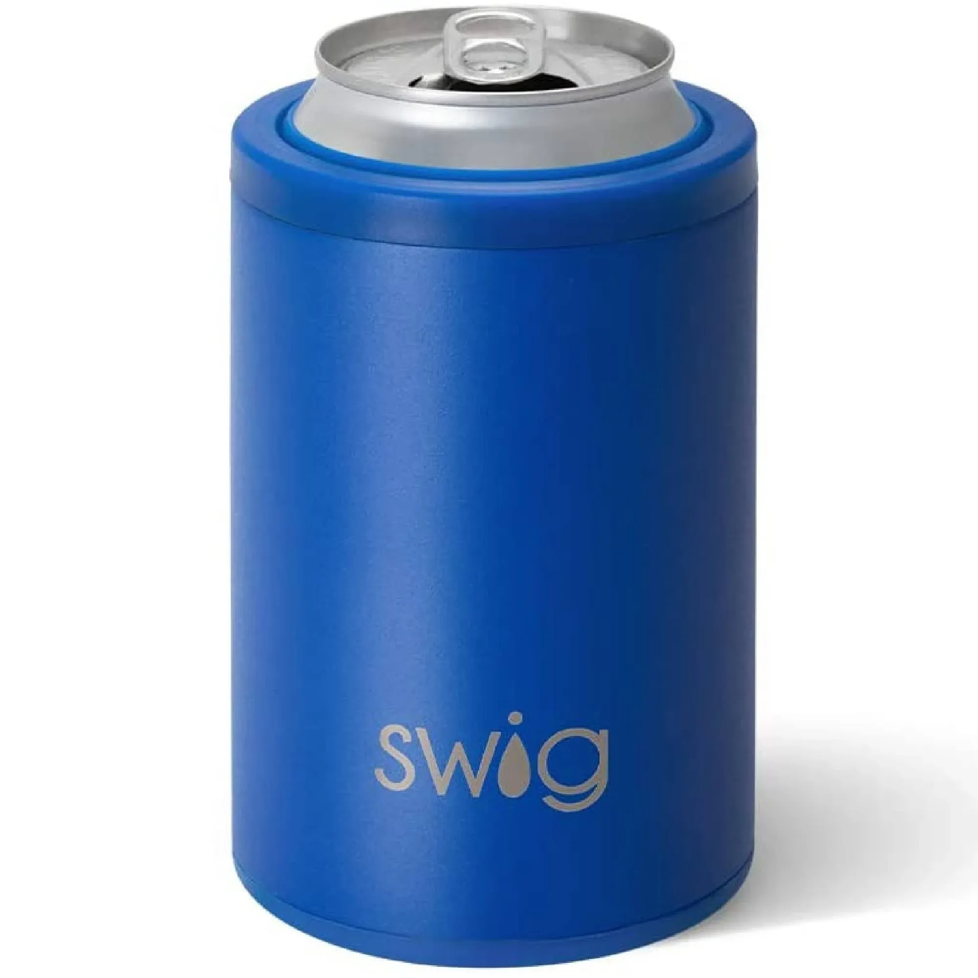 Swig Life Standard Can Cooler, 12oz Insulated Bottle & Can Holder, Stainless Steel Can Cooler, Can Covers for Standard 12 oz Beer Bottles, Beach Accessories for Women