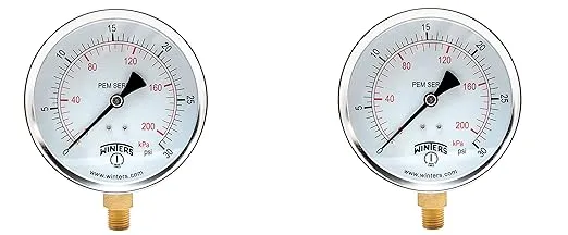 Economy 4" 0-30 psi/Kpa 1/4" Npt Btm