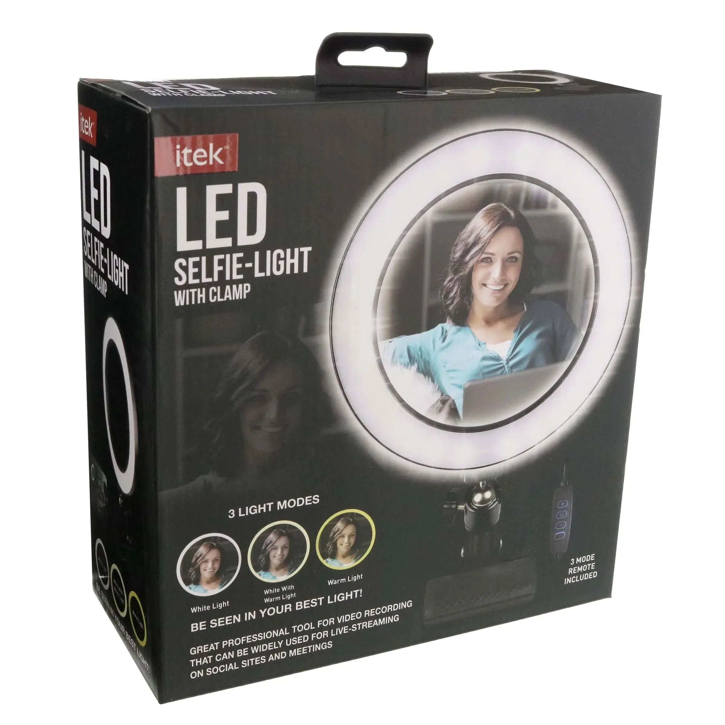 Itek Selfie-Light with Clamp, LED