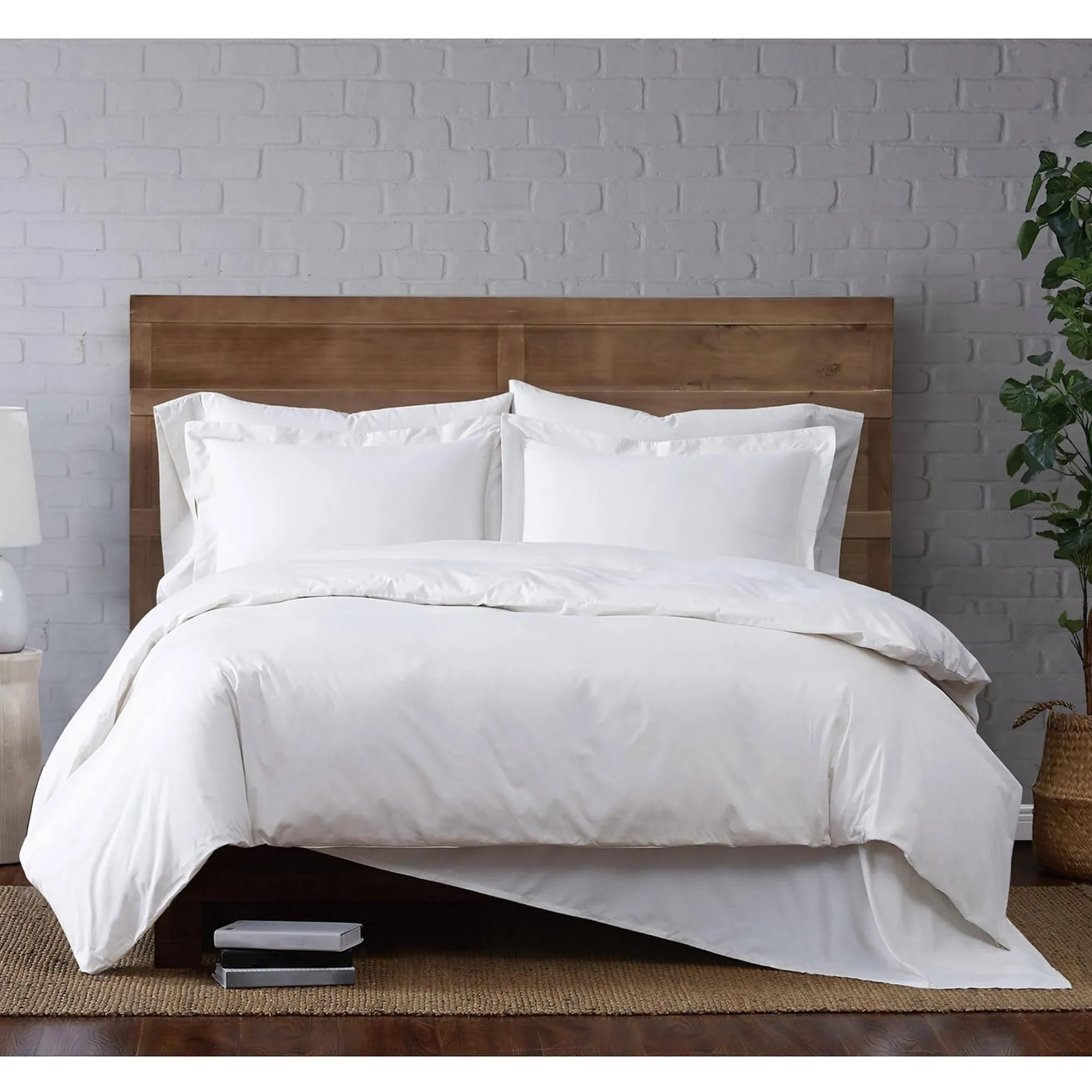 Cannon Solid Percale Duvet Cover Set