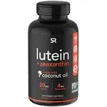 Sports Research Lutein + Zeaxanthin with Coconut Oil 120 Veggie Softgels