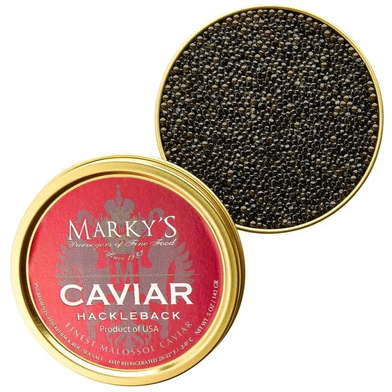 Marky's Hackleback Caviar Black American Sturgeon - 1.75 oz / 50 Gr