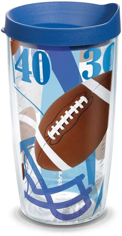 Tervis Football 16-oz. Wrap Tumbler Clear