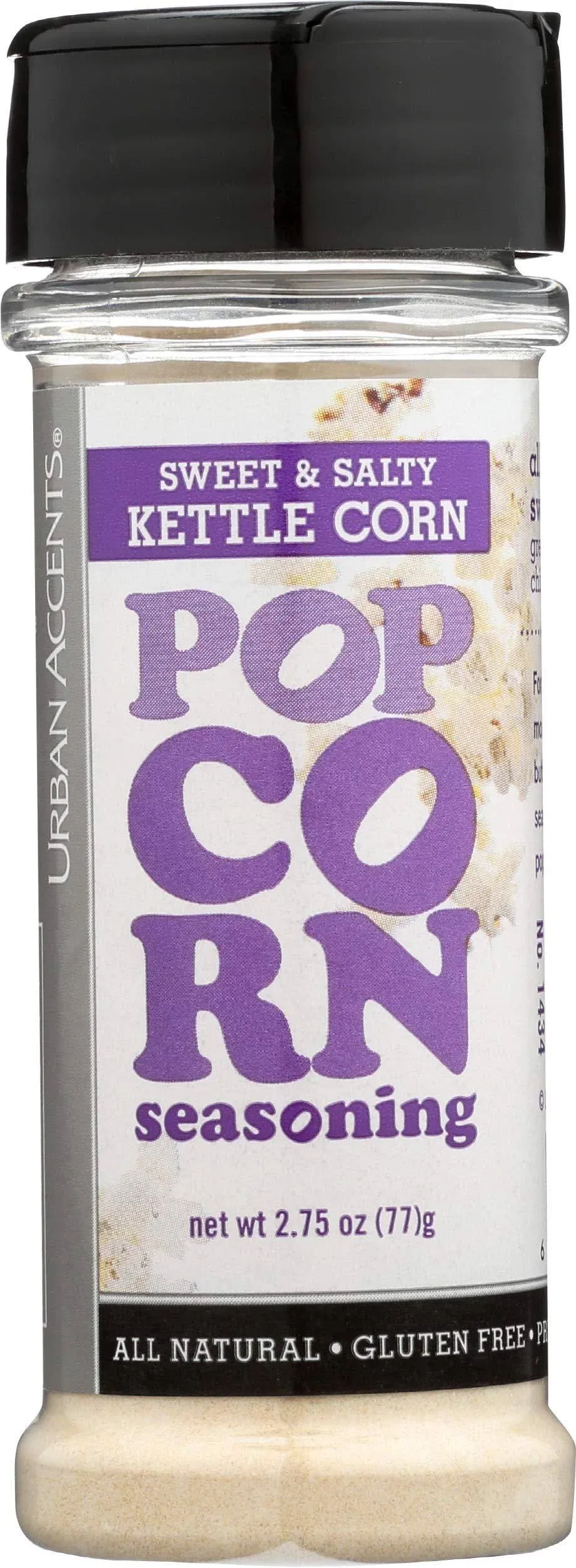 Urban Accents Popcorn Seasoning Sweet & Salty Kettle Corn 2.75 oz (77 g)