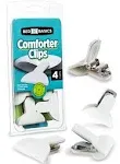 Bed N' Basics Padded Comforter & Duvet Clips - Blanket Fasteners to Secure Bedding - No More Shifting or Bunching in Covers - 4 Pack