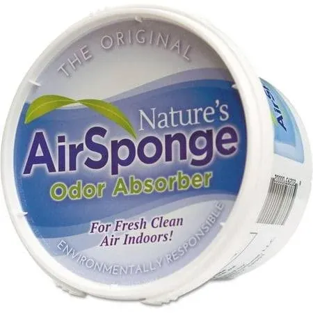 Nature's Air 1012 Odor-Absorbing Replacement Sponge, Neutral, 16 oz, 12/Carton