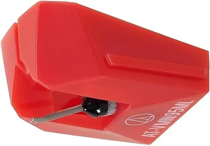 Audio-Technica AT-VMN95ML Microlinear Replacement Turntable Stylus Red