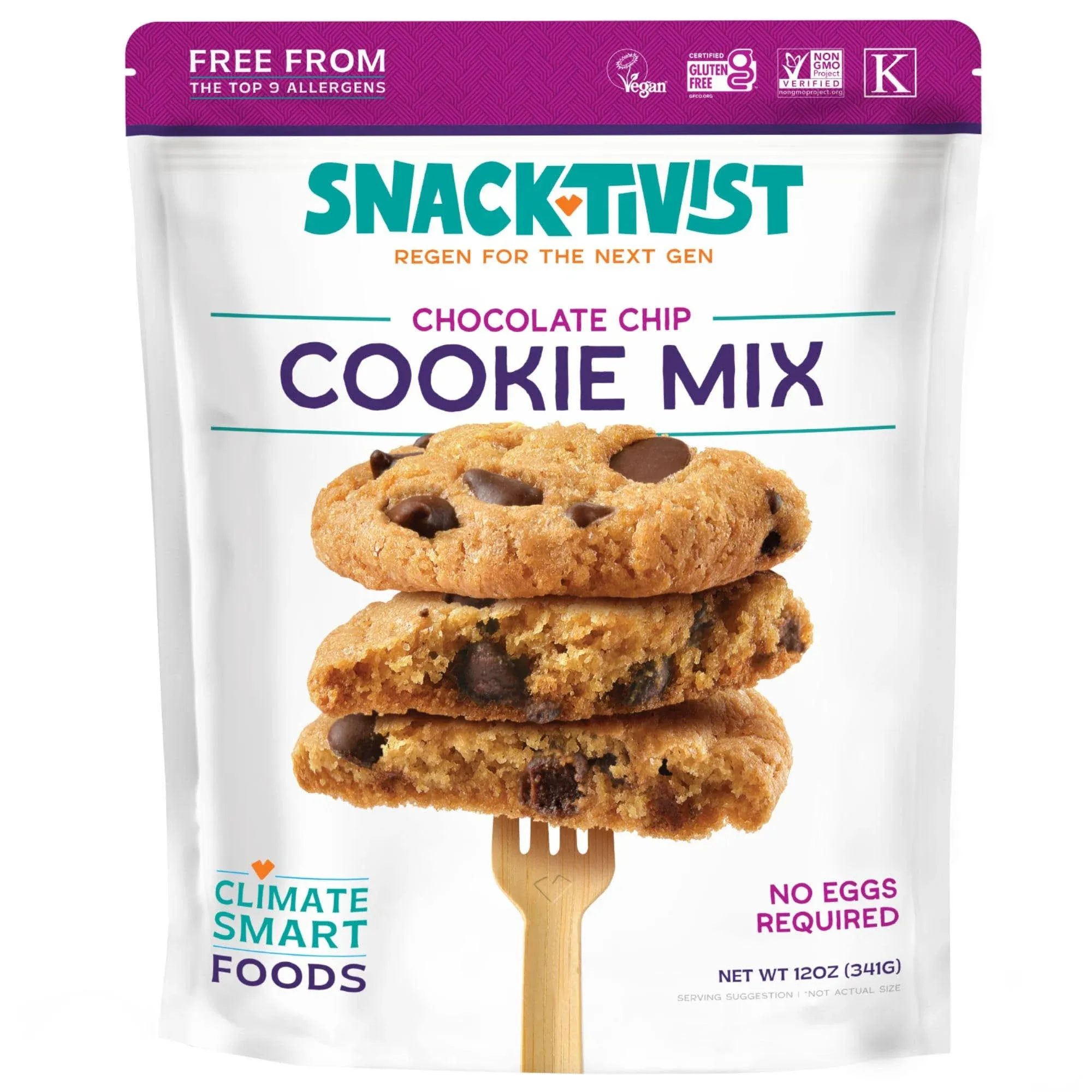 Snacktivist Foods: Cookie Mix Chocolate Chip, 12 oz