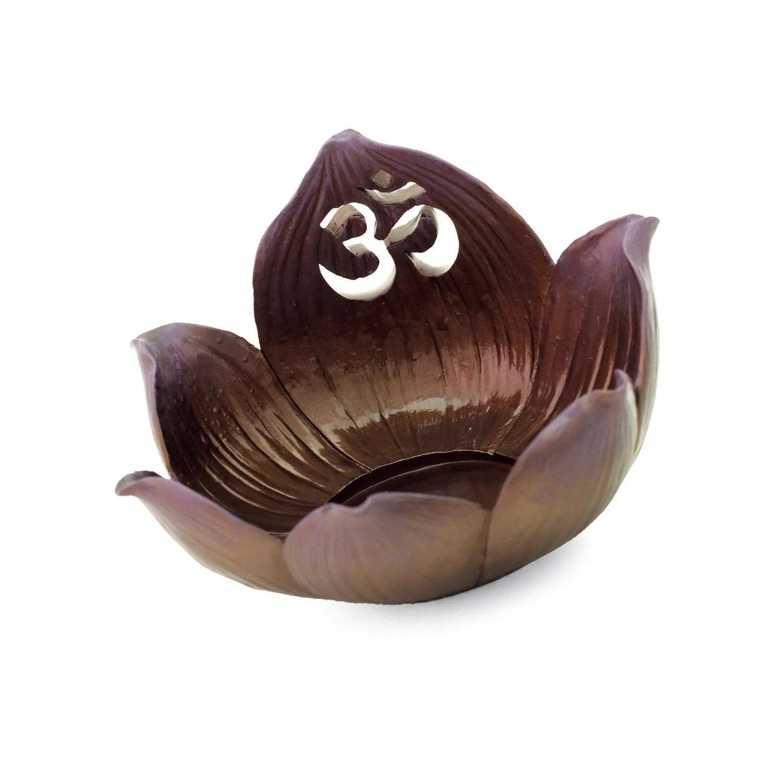 Lotus Flower With Om Symbol Candle Incense Holder Home Decor Gift 3252