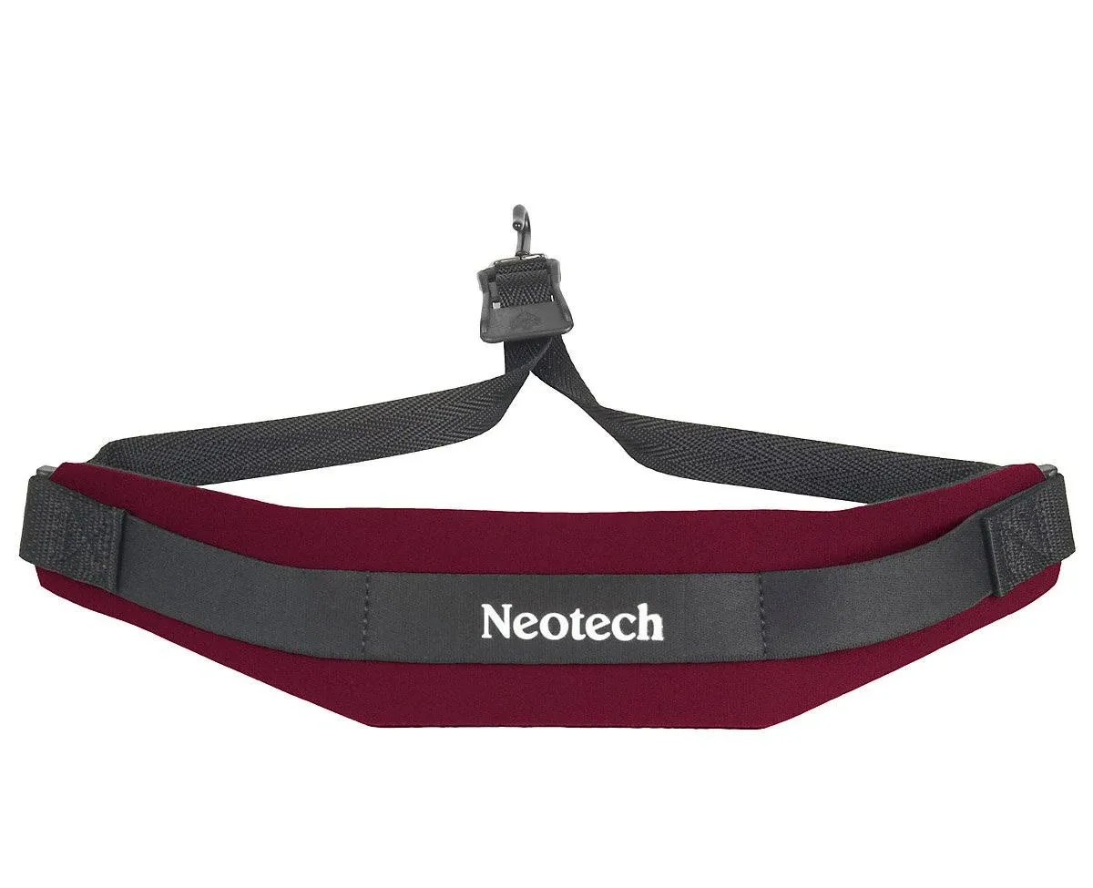 Neotech 1906192 Soft Sax Strap, Wine, Metal Hook