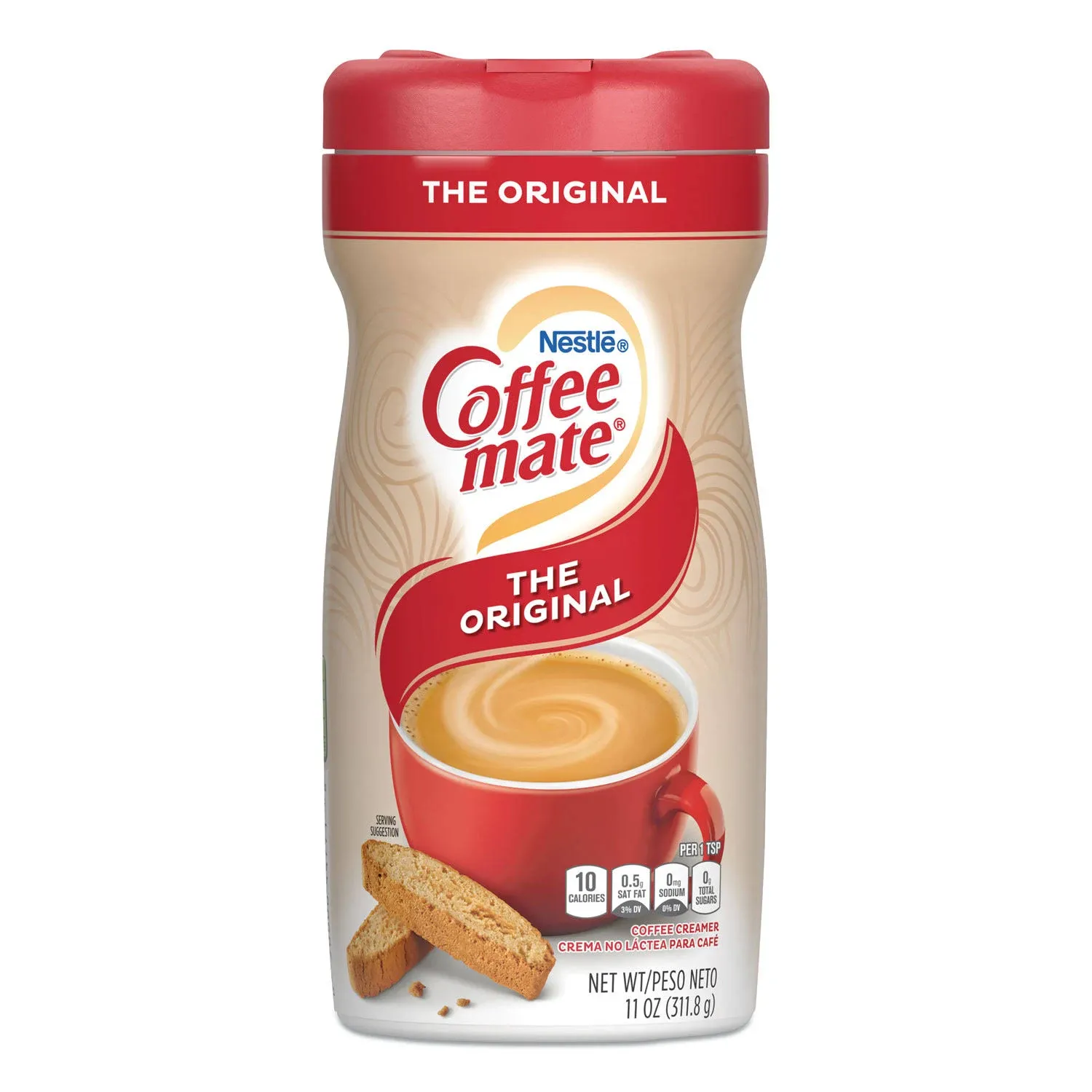 Coffee-Mate Non-Dairy Powdered Creamer, Original, 11 oz Canister, 12/Carton