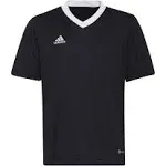 Adidas Youth Entrada 22 Soccer Jersey - Black L