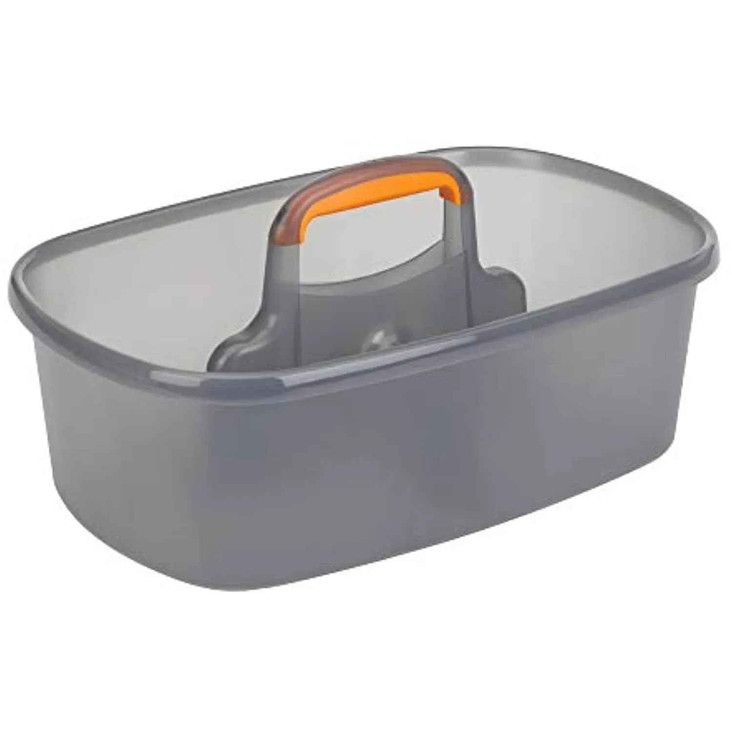   Cleaning Storage Caddy with Handle Gray Multipurpose Plastic Compact