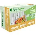 FoodSaver B005SIQKR6 Special Value Vacuum Seal Combo Pack 1-8" 4-11" Rolls, 1Pack (36 Pre-Cut Bags), Clear