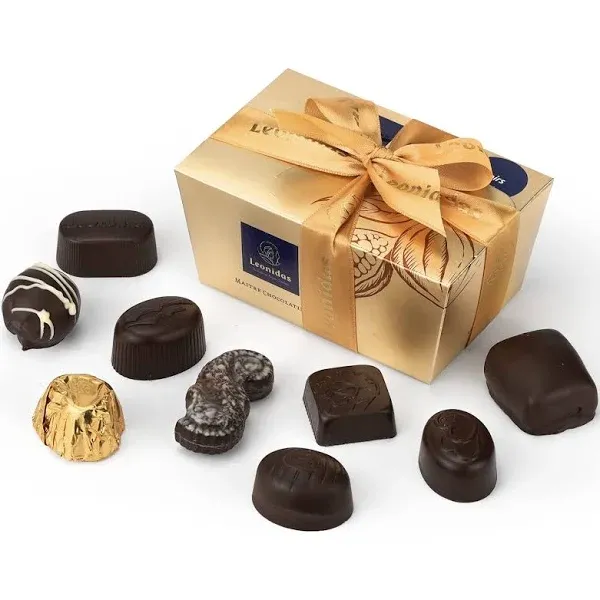 Leonidas Dark Belgian Chocolate Assortment in Ballotin Gift Box - 1 lb 453 G