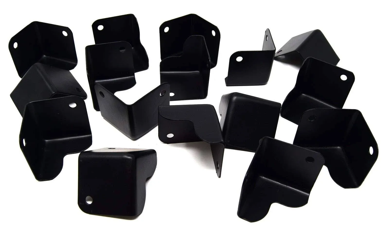 16 Pcs Metal Cabinet Corner Black For DJ Enclosure Speaker Box HA-48BK 1.5&#034;x1.5&#034;