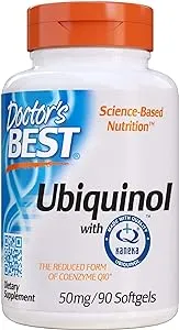 Doctor's Best Ubiquinol with Kaneka QH, Non-GMO, Gluten & Soy Free, Heart Health, 50 mg, 90 Count