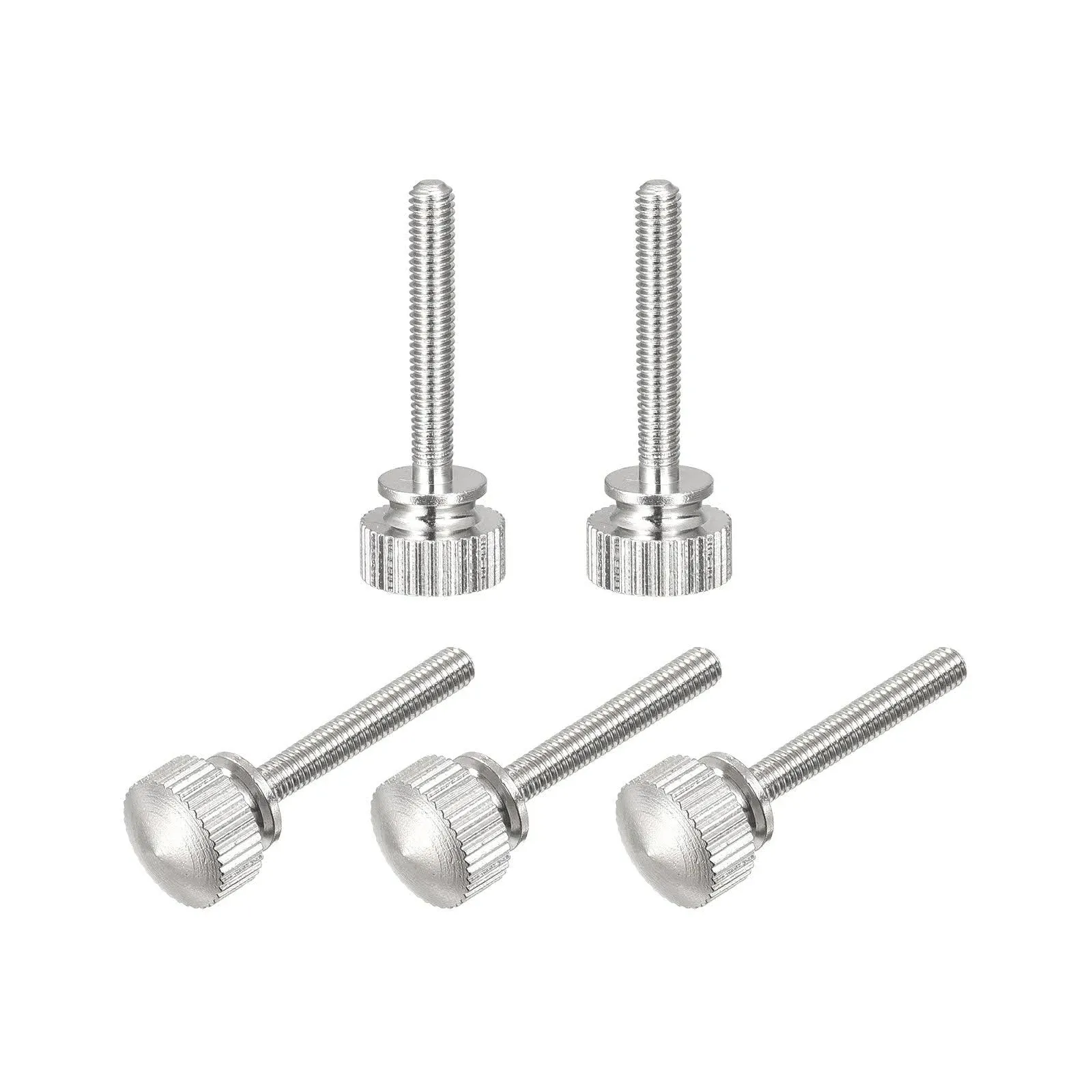 Uxcell Knurled Thumb Screws, M4x8mm Brass Shoulder Bolts Grip Knobs Fasteners ...