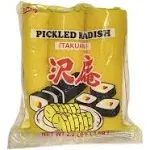 Shirakiku, Pickled Radish, Takuwan, For Kimbab, 4 Pieces, 2.2 Pound, Pack of 1 